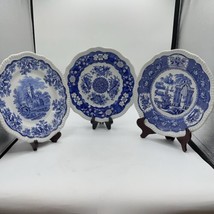 Spode Blue Room Regency Series plates 10.5” Pagoda, Trophies And Ruins - £31.10 GBP