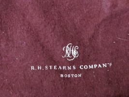 R H Stearns Société Co Boston Ma Dessin Corde Rouge Anti- Ternissure Arg... - $25.98