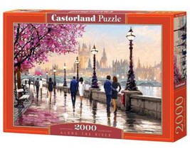 2000 Piece Jigsaw Puzzle, Along the River, Art. Puzzle, paintings puzzle, Adult - $1,185.79 MXN