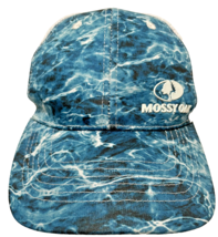 Mossy Oak Mens Aqua Waves White Mesh Trucker Ball Cap Adjustable Snapback - £9.98 GBP