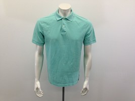 Merona Classic Fit Polo Shirt Men&#39;s Medium Blue Short Sleeve Pique - £8.15 GBP