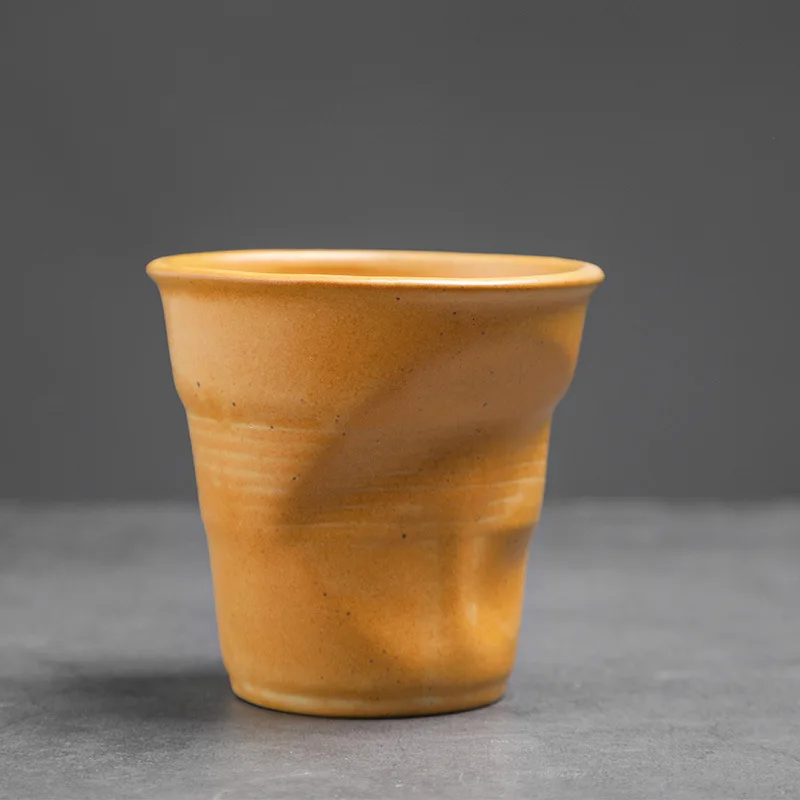 Mini 3/6oz 90/180ml Creative Irregular Coffee Cup Capacity: 76-90ml C cheng - $3.58