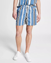 And Now This Men&#39;s Relaxed-Fit Stripe Drawstring Shorts in Blue Colorwa-... - $17.94