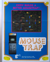 Mouse Trap Arcade Flyer Original Vintage Video Game Promo Retro Artwork 1981 - £18.71 GBP
