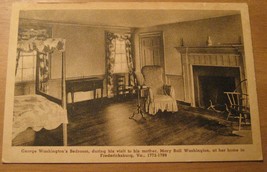 George Washington&#39;s Bedroom At His Moms House Postcard - £7.86 GBP