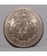 1932 Mexico 1-Peso, Old Silver Bullion Coin, Foreign Money as Collection... - £26.70 GBP