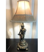 BEAUTIFUL VINTAGE Cherub Bronze Table lamp Classicism Victorian Ornate - £76.75 GBP