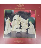 Lenox Christmas Nativity Set Ivory Porcelain 24 kt Gold Trim NEW Dead St... - £223.71 GBP