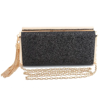 Fashion Women Shining Sequin Evening Clutch Bag  Tel Purse Wedding Party Mini Ha - £74.28 GBP