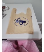 VINTAGE Blue Brown KROGER Plastic Shopping Bag Movie Prop - $25.00