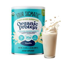 11/26 Four Sigmatic Organic Vegan Protein Powder | 18g Plant-Based Prote... - $32.18