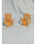 2 Miniature Metal Adirondack Chairs - £11.95 GBP