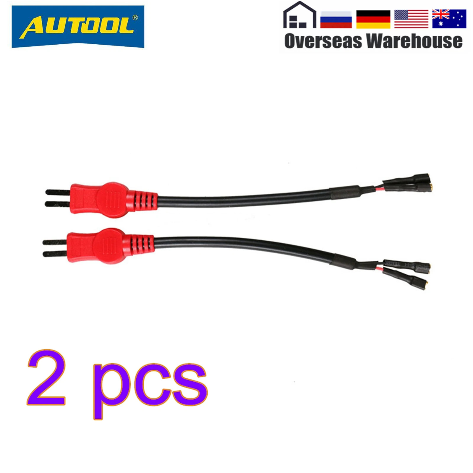 AUTOOL 2PCS CT200 CT150 CT180 Adapter Cables Auto Fuel Injector Cleaner and Test - £81.82 GBP