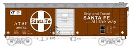 BOW 41301 HO 40 Foot Box Car ATSF 39872 - $32.20