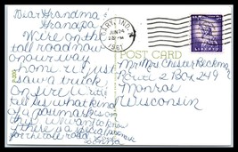 1961 US Postcard - Gary, Indiana to Monroe, Wisconsin C11  - £2.34 GBP