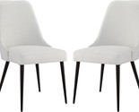 Ball And Cast Kitchen Chair, Modern Upholstered Dining Chairs,, Ivory Se... - £163.50 GBP