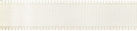 Offray Single Face Satin Ribbon 7/8&quot;X18&#39;-Antique White - £10.87 GBP