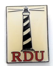 RDU Raleigh-Durham International Airport North Carolina Lighthouse Pin Souvenir - £9.76 GBP