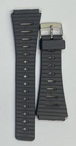 18mm Flex-On Black Sportstrap Waterproof Watch Band With Stainless Steel... - £12.31 GBP