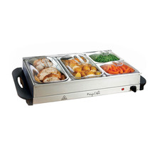 MegaChef Buffet Server &amp; Food Warmer With 4 Removable Sectional Trays , Hea - £76.46 GBP