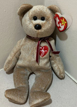 Signature Bear 1999 Ty Beanie Babies With Hang &amp; Tush Tags - $4.90
