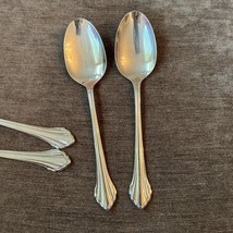 2 Oneida CLARETTE Solid Serving Spoons 8 1/4&quot; Community Stainless 2 Sets Ava - £23.27 GBP