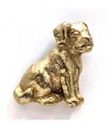 VTG Mongrel Mutt Dog Puppy Gold Tone Figural Pin Tie Tack Avon Animal Je... - €11,05 EUR