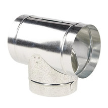 Master Flow Round Tee 3 Inch HVAC Duct Fitting Galvanized Steel Vent Con... - €14,24 EUR