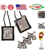 3 Pack Brown Scapulars with St. Benedict Medal - Catholic Necklaces for All - $37.18 CAD
