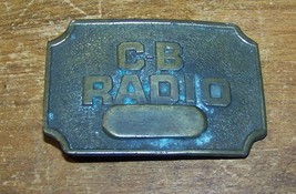 Vintage Tiffany Studio New York Solid Brass CB Radio Colonel Belt Buckle - £12.31 GBP