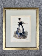 Matilda Diez by J. Becquer Lithograph Art Print Theater Actress Seville Spain - £47.03 GBP