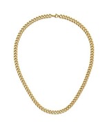 Chisel Stainless Steel Polished Yellow IP-plated 8mm Curb 24 inch Chain ... - €84,50 EUR