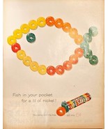 Life Savers Fish In Your Pocket for a nickel candy 1961 Vintage Print Ad - $8.77