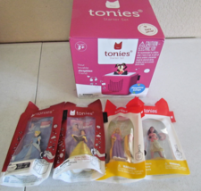 Tonies Toniebox Pink Starter Set Disney w/ 4 Princess Kids Audio Player ... - $109.95