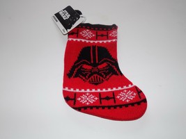 Disney Star Wars Darth Vader Mini 7.5&quot; Christmas Holiday Stocking Red Bl... - £7.99 GBP