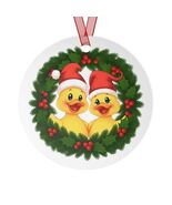 Rubber Duckie Christmas Ornament – Cute Holiday Décor, Double-Sided Alum... - $363.77 MXN
