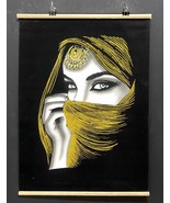 Hand-Painted Black Velvet Artwork, Ancient Egyptian Painting Bedouin Wom... - $1,825.93 MXN