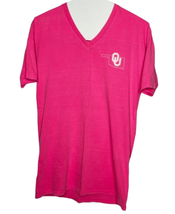 Pressbox By Royce Apparel T-Shirt Sz XL Pink Oklahoma Sooners - £13.57 GBP