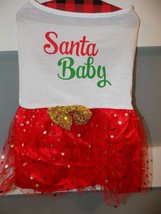 WOOF PET SANTA BABY CHRISTMAS DRESS SIZE XL NEW - £15.50 GBP