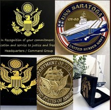 Us Navy - Uss Saratoga - CV-60 - Challenge Coin Usa - £18.74 GBP