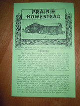 Prairie Homestead Brochure South Dakota - $3.99