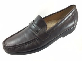 SH30 SAS Women US 10 Handsewn In USA Brown Leather Loafers Comfort Shoes - $16.98