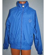 INDIANAPOLIS COLTS Embroidered Logo Athletic Full Zip WINDBREAKER JACKET... - £17.04 GBP