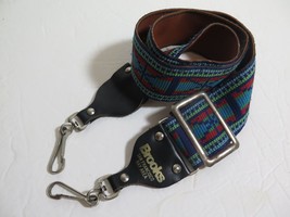 VTG Brooks San Fransisco Woven Leather Style Guitar Banjo Camera Strap 6... - $90.21