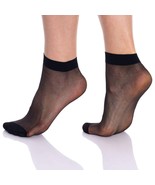 10 Pairs Women’s Sheer Ankle Socks 15 Denier Lightweight Mesh Fit One Size - $245.18 MXN