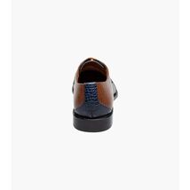 Stacy Adams Tristano Modified Bike Toe Oxford Shoes Gray Multi 25694-062 image 2