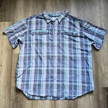 Columbia Silver Ridge 2.0 Multi Plaid Shirt Mens Size 2XL Blue Vented Wi... - £23.54 GBP