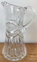 Vintage Antique American Brilliant Style Clear Crystal Glass Drink Pitcher 10&quot; - £279.76 GBP
