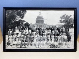 Vintage framed Thomas Jefferson School-1960 Class Trip Washington D.C. - £31.38 GBP