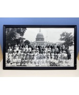 Vintage framed Thomas Jefferson School-1960 Class Trip Washington D.C. - £31.41 GBP